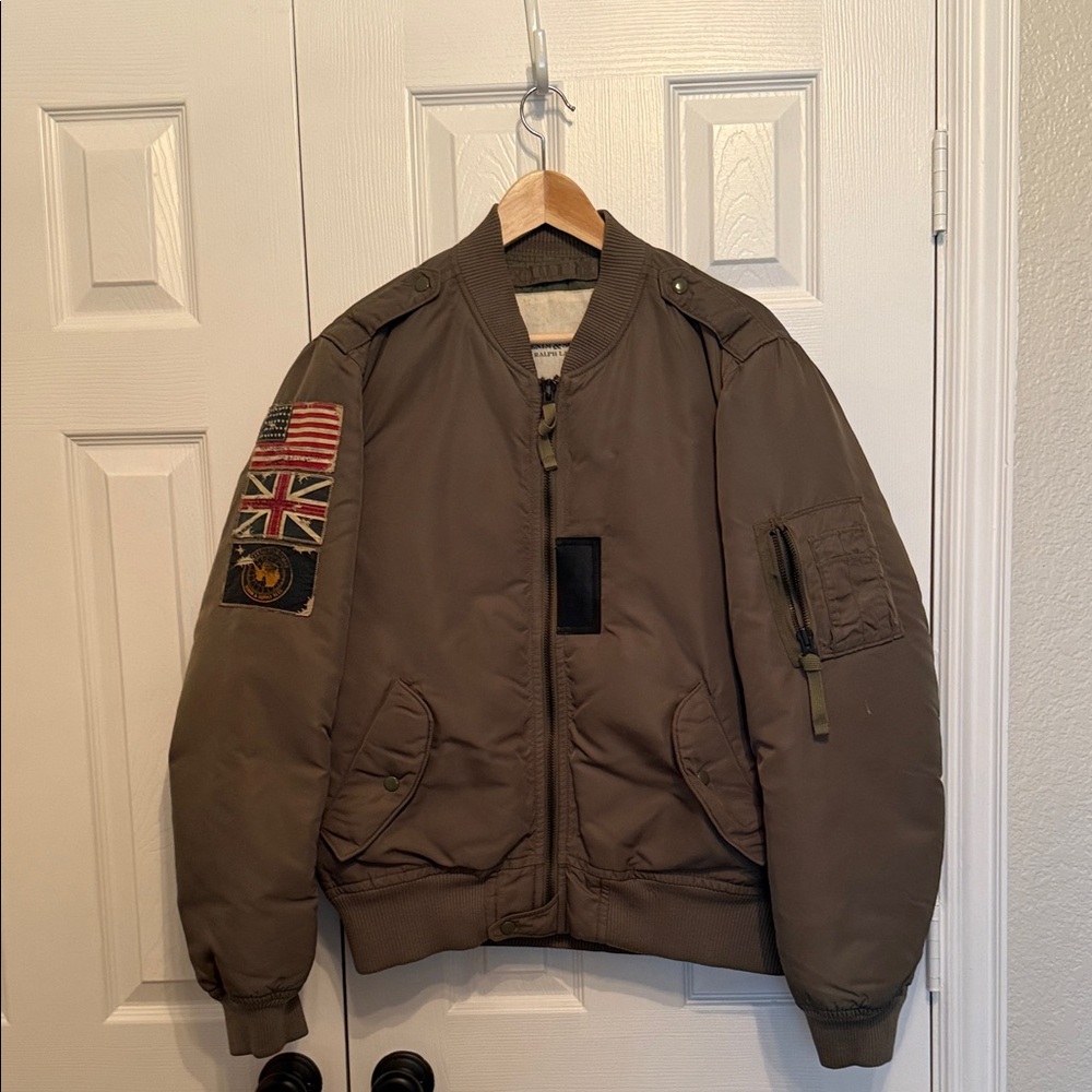 Ralph Lauren denim and supply company Men's green Bomber Jacket